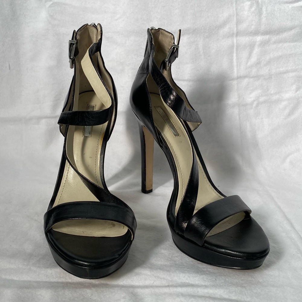 Elegant Black Strappy High Heels